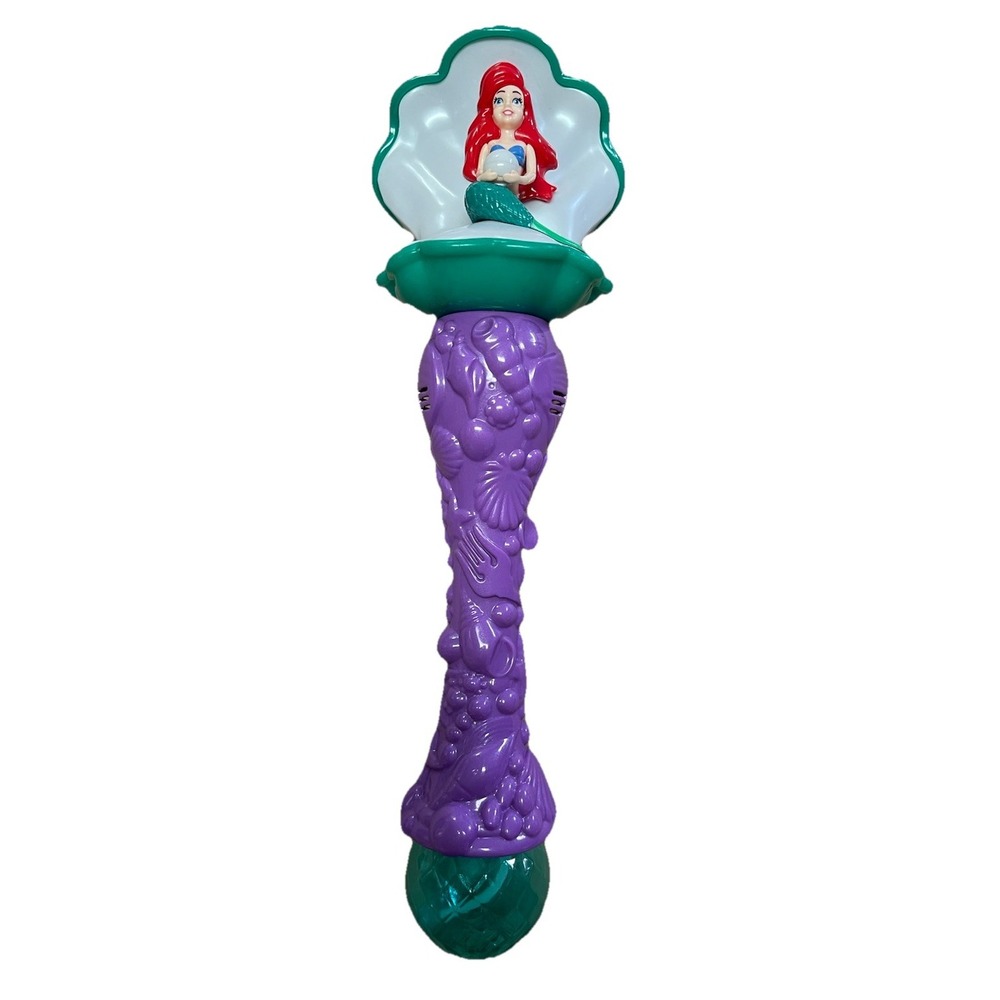 Disney Parks The Little Mermaid Ariel Light & Sound Bubble Wand‎ [TESTED]